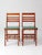 Mid-Century Modern Vintage 1950s Wooden Folding Chairs With Green Upholstered Seats Pair For Sale - Image 3 of 13