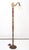 Early 20th Century Restored Victorian Painted Cast Iron & Wood Bridge Floor Lamp For Sale - Image 4 of 9