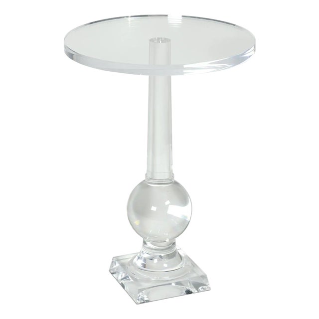 Regina Andrew Stowe Acrylic Accent Table, Clear For Sale
