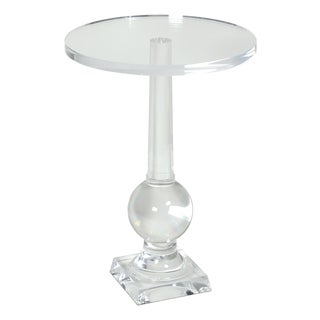 Stowe Acrylic Accent Table, Clear For Sale