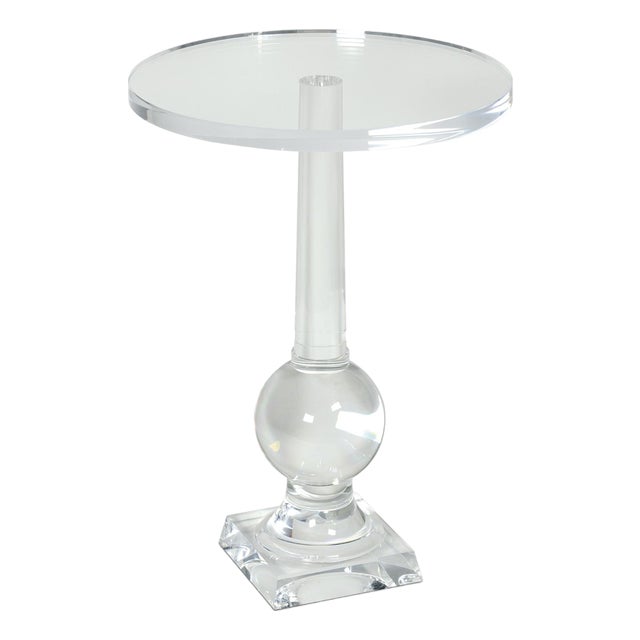 Stowe Acrylic Accent Table, Clear For Sale