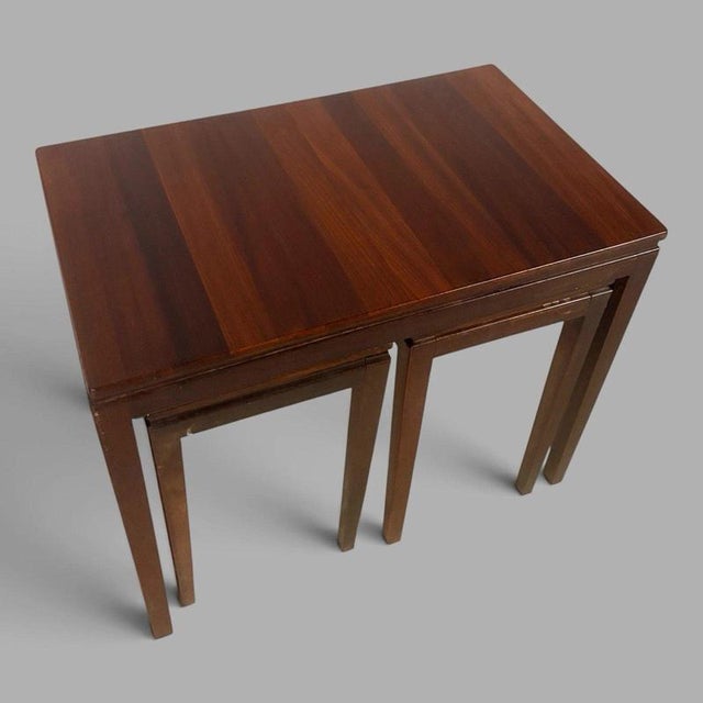 Afromosia Teak Nesting Tables by Richard Hornby for Fyne Ladye, 1960s, Set of 3 For Sale - Image 6 of 8