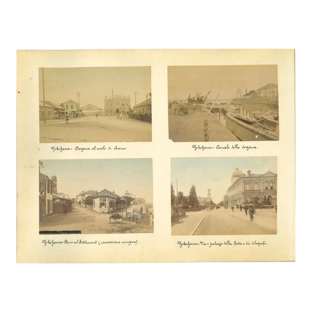 Unknown, Ancient Views of Yokohama, Vintage Album Print, 1890s For Sale