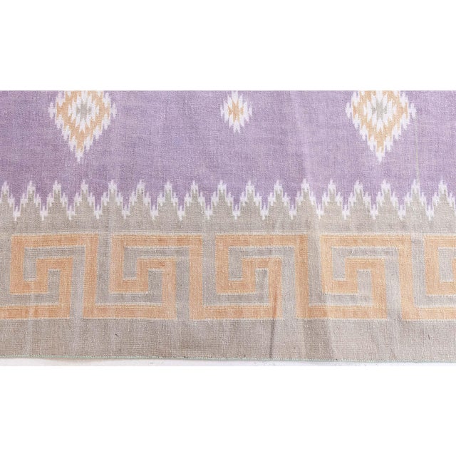 Mid 20th Century Vintage Indian Dhurrie Rug Doris Leslie Blau For Sale - Image 5 of 10