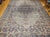 Ivory 19th Century Oversized Persian Kerman Lavar Rug, Hand-Knotted Wool, Floral Pattern, Ivory & Blue, 11’ X 17’ For Sale - Image 8 of 18