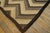 1960s Multibrown Zig Zag Vintage American Hooked Rug 4' X 6' Handknotted Wool Carpet For Sale In New York - Image 6 of 6