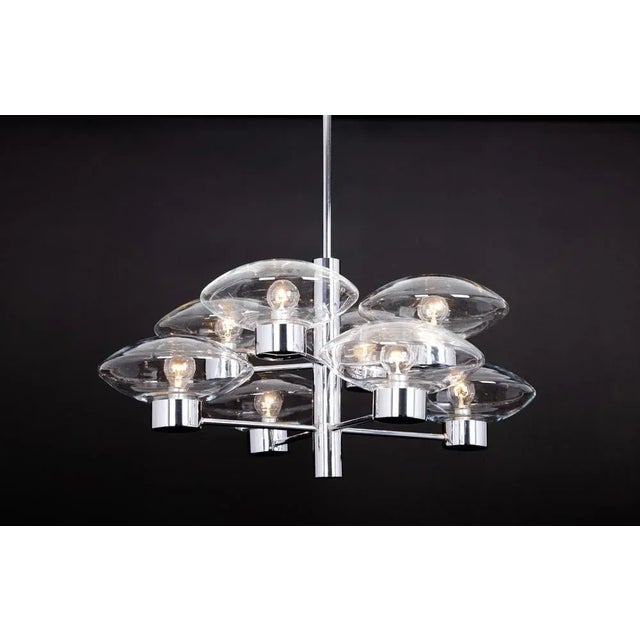 Mid-Century Orbital Pendant Lamp attributed to Kaiser Idell / Kaiser Leuchten, Germany, 1970s For Sale - Image 12 of 13