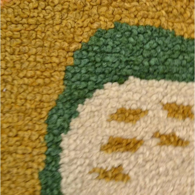 Textile Mid-Century Modern Art Rug in Wool, 1950s For Sale - Image 7 of 11