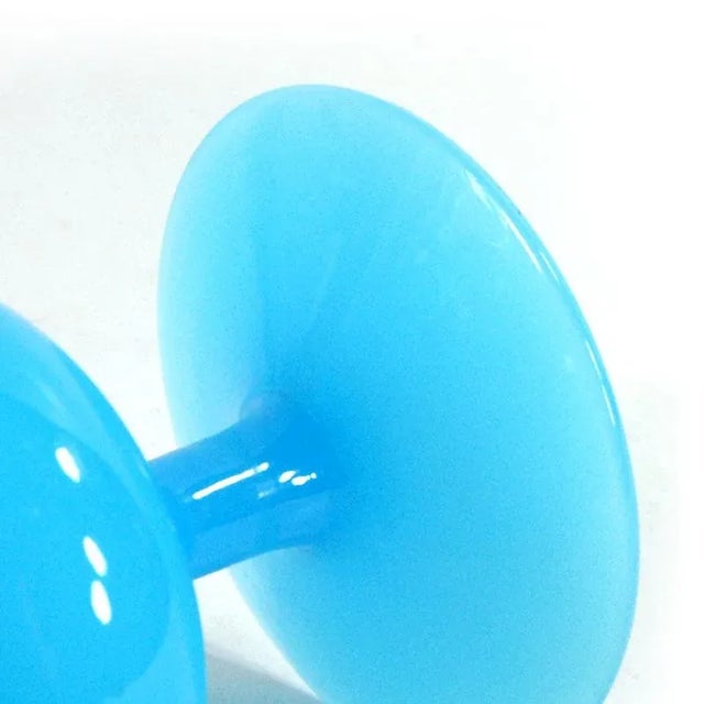 Blue Vintage Blue Murano Glass Vase, 1960s For Sale - Image 8 of 9