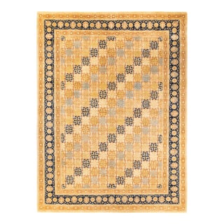 Mogul, One-of-a-Kind Hand-Knotted Area Rug - Ivory, 9' 1" x 12' 2" For Sale