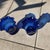 Large Vintage Spanish Cobalt Blue Glass Vases, Set of 2 For Sale - Image 3 of 8
