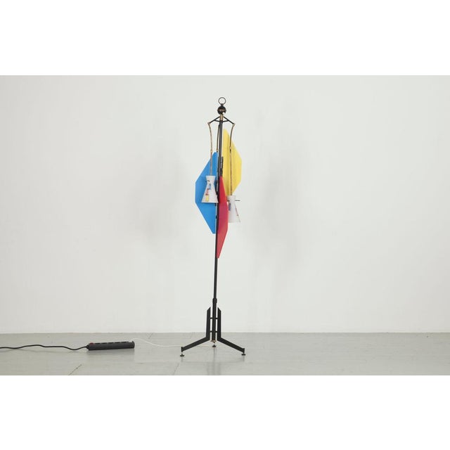 Metal Italian Floor Lamp, 1950s For Sale - Image 7 of 18