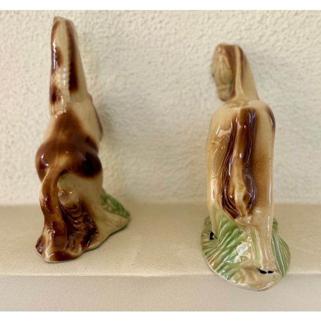 Mid-Twentieth Century Brazilian Ceramic Horse Figurines, a Pair For Sale In Palm Springs - Image 6 of 11
