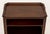 Neoclassical Style Walnut Side Table Bookcase For Sale - Image 4 of 9