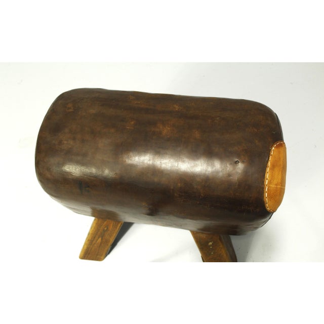 Leather Gym Seat by Jan Richter, Brno,1930s For Sale - Image 11 of 12