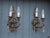 Italian Hollywood Regency Crystal Sconces in Silvered Metal, 1960s, Set of 2 For Sale - Image 18 of 18