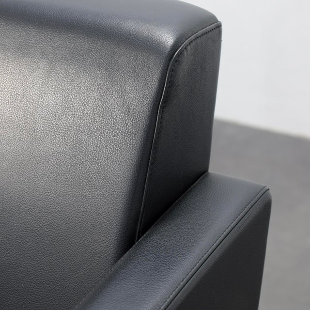 Leather Swivel Armchairs by Poltrona Frau, Italy, 1990s, Set of 2 For Sale - Image 11 of 12