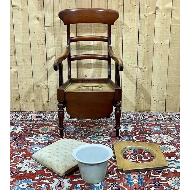 English Armchair in Mahogany For Sale - Image 4 of 12