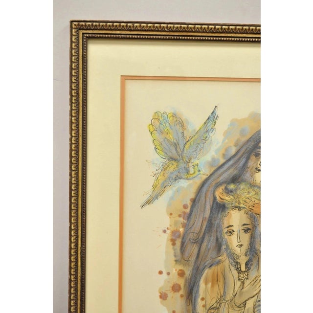 Reuven Rubin Story of David 1971 Signed & Numbered Lithograph Print Judaica Art For Sale In Philadelphia - Image 6 of 11