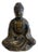 Solid Bronze Buddha with Brown Patina, 20th Century For Sale