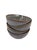 2020s Vietnamese Dual-Glaze Stoneware Ceramic Soup Bowls With Spiral Motif - Set of 4 For Sale - Image 5 of 7