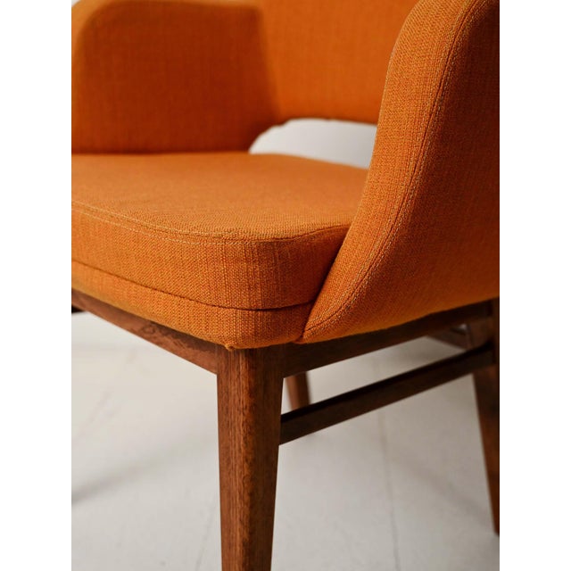Orange Oslosund Armchairs from Kinnarps, 1950s, Set of 2 For Sale - Image 6 of 11