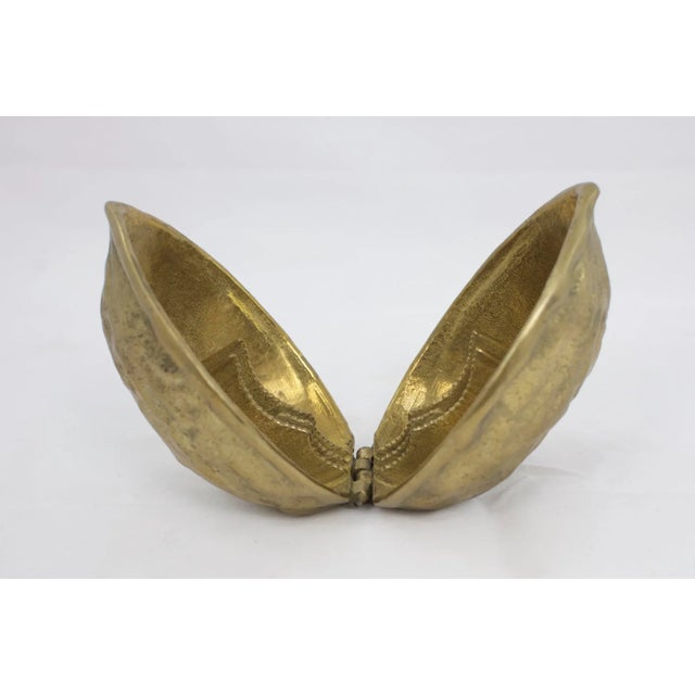 Mid-Century Brass Walnut Nutcracker For Sale - Image 4 of 5