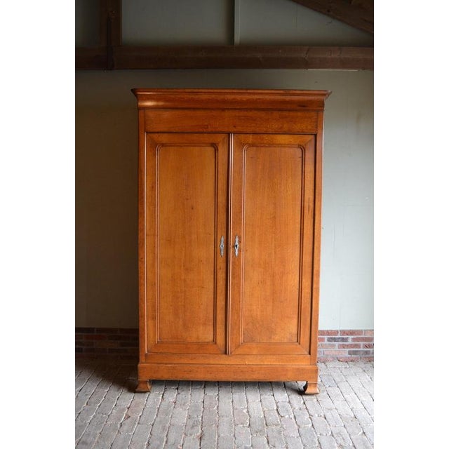 Antique Oak Louis Philippe Cabinet For Sale - Image 10 of 10
