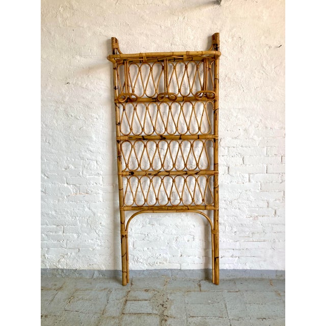 1960s Vintage Italian Wicker Chair, 1960s For Sale - Image 5 of 5