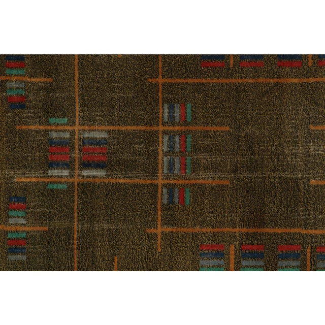1960s Rug & Kilim’s Mid-Century Modern Zeki Müren Art Deco Rug For Sale In New York - Image 6 of 7