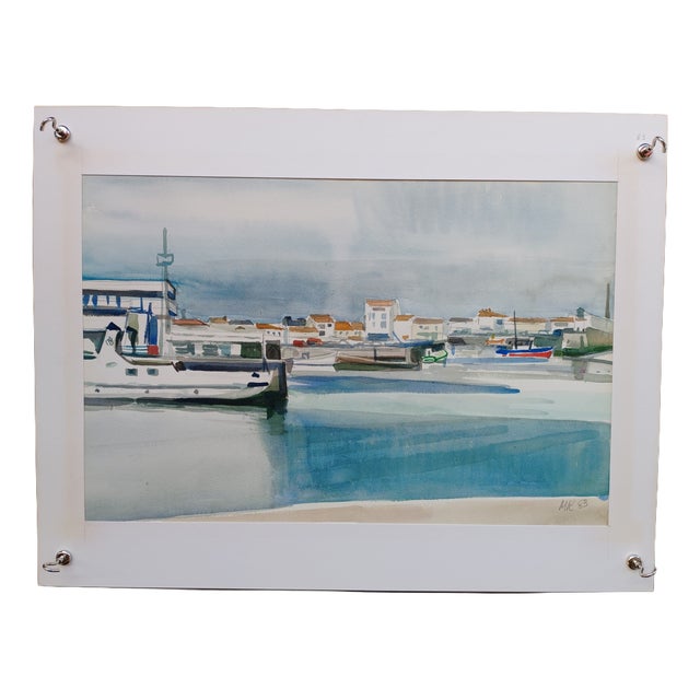 Michel Roubille, L'Île d'Yeu, 1983, Watercolor For Sale