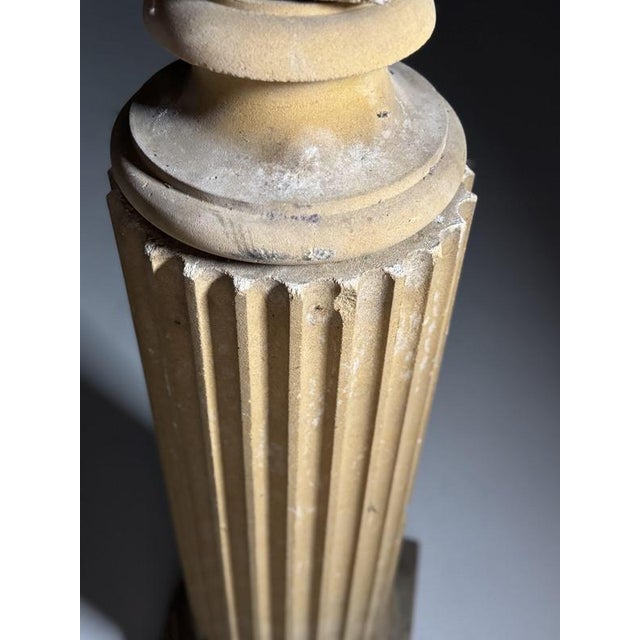 Unknown, Antinous Bust on pedestal, 20th Century, Stone For Sale - Image 6 of 18