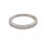 Metal Vintage Diamond 14k White Gold Half Eternity Band, Size 6.5 For Sale - Image 7 of 7