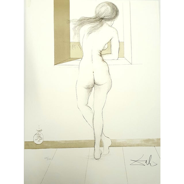 Salvador Dali, Nude At the Window, 1970, Lithograph For Sale - Image 7 of 7