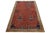 Red 4 X 7 Red Antique Handmade Chinese Art Deco Wool Rug With Floral Design For Sale - Image 8 of 10