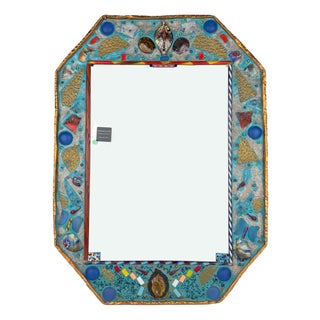 Mid-Century Modern Murano Glass Mosaic Mirror by Zane Luigina, Italy, 1990s For Sale