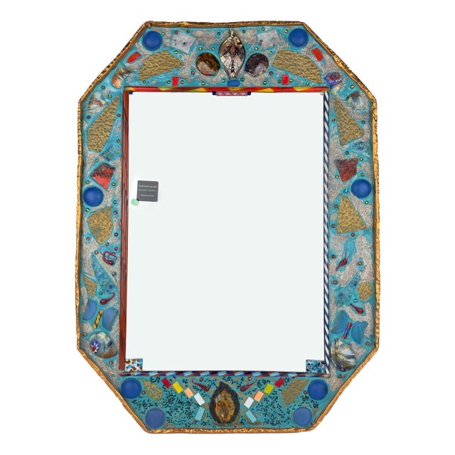 Mid-Century Modern Murano Glass Mosaic Mirror by Zane Luigina, Italy, 1990s For Sale