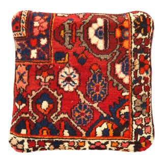 Pasargad Vintage Hand Knotted Farahan Rug Pillow For Sale