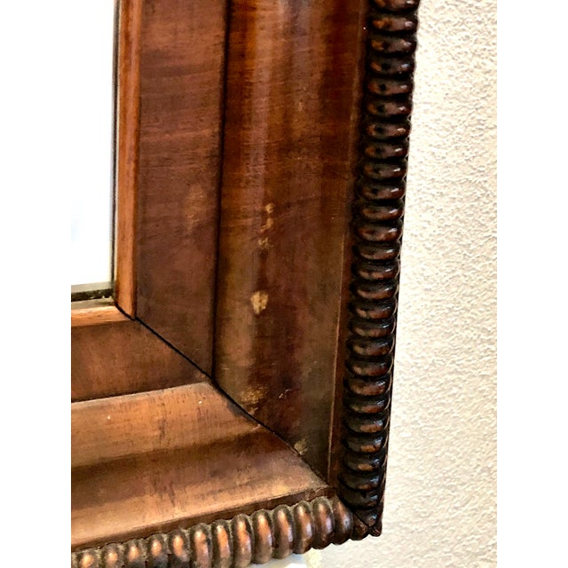 Late 19th Century Large 19th-Century Wood Frame Mirror For Sale - Image 5 of 6