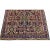 Traditional Old Handwoven Persian Mahal Area Rug featuring an allover design in a black-colored field enclosed in a navy-...