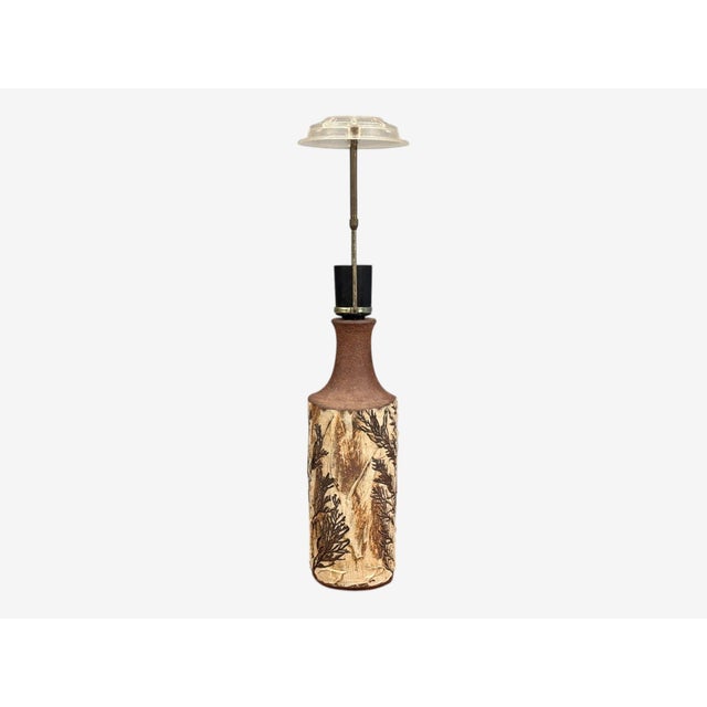 Bodil Marie Nielsen, Table Lamp, Brown Stoneware, Denmark, 1960s For Sale In New York - Image 6 of 8
