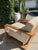 Solid Oak Lounge Chair For Sale - Image 4 of 7