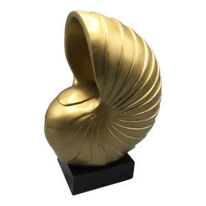 Faux Gold Shell on Black Base
