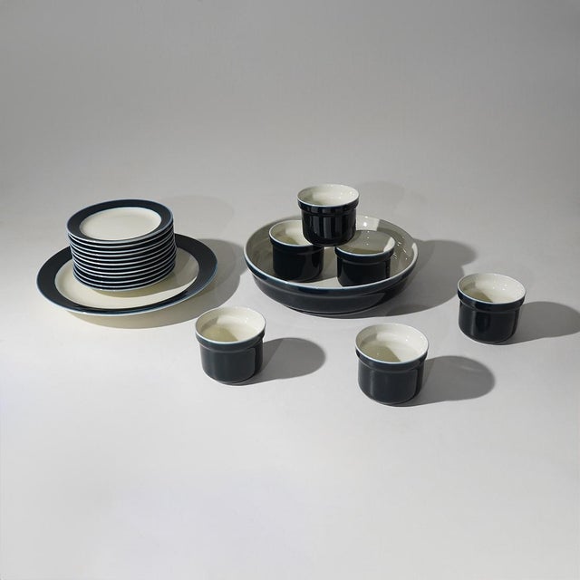 Eco Service Set by Giovanni Garibaldi for Ginori, 1970s, Set of 20, in Very Good conditions. Designed 1970 to 1979 This...