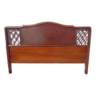 Headboard Bed Hollywood Regency Neoclassical Shabby Chic Wood For Sale