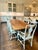 Rococo Bespoke 90” Wood & Iron Trestle Dining Table With 8 Custom Swedish Rococo Chairs by Slovack-Bass For Sale - Image 3 of 10