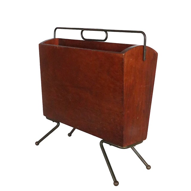 Mid Century Magazine Rack Design After Paul McCobb | Chairish