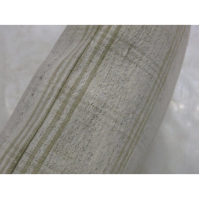 White Modern Persian Textile Kilim Pillow For Sale In New York - Image 6 of 6