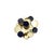 Contemporary Late 20th Century Merrin 18k Yellow Gold and Lapis Lazuli Brooch/Pin For Sale - Image 3 of 6