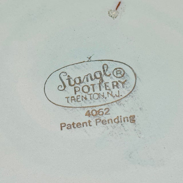 Vintage 1950s MidCentury Modern Stangl Pottery 4062 Turquoise and